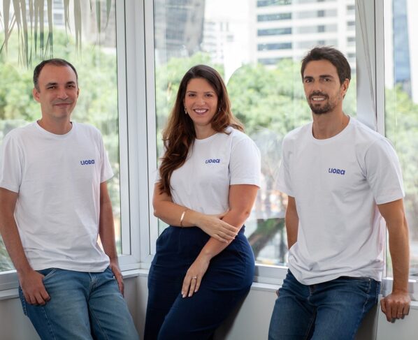 Márcio Reis, Renata Feijó e Bruno Poljokan, cofundadores da Liora Energia